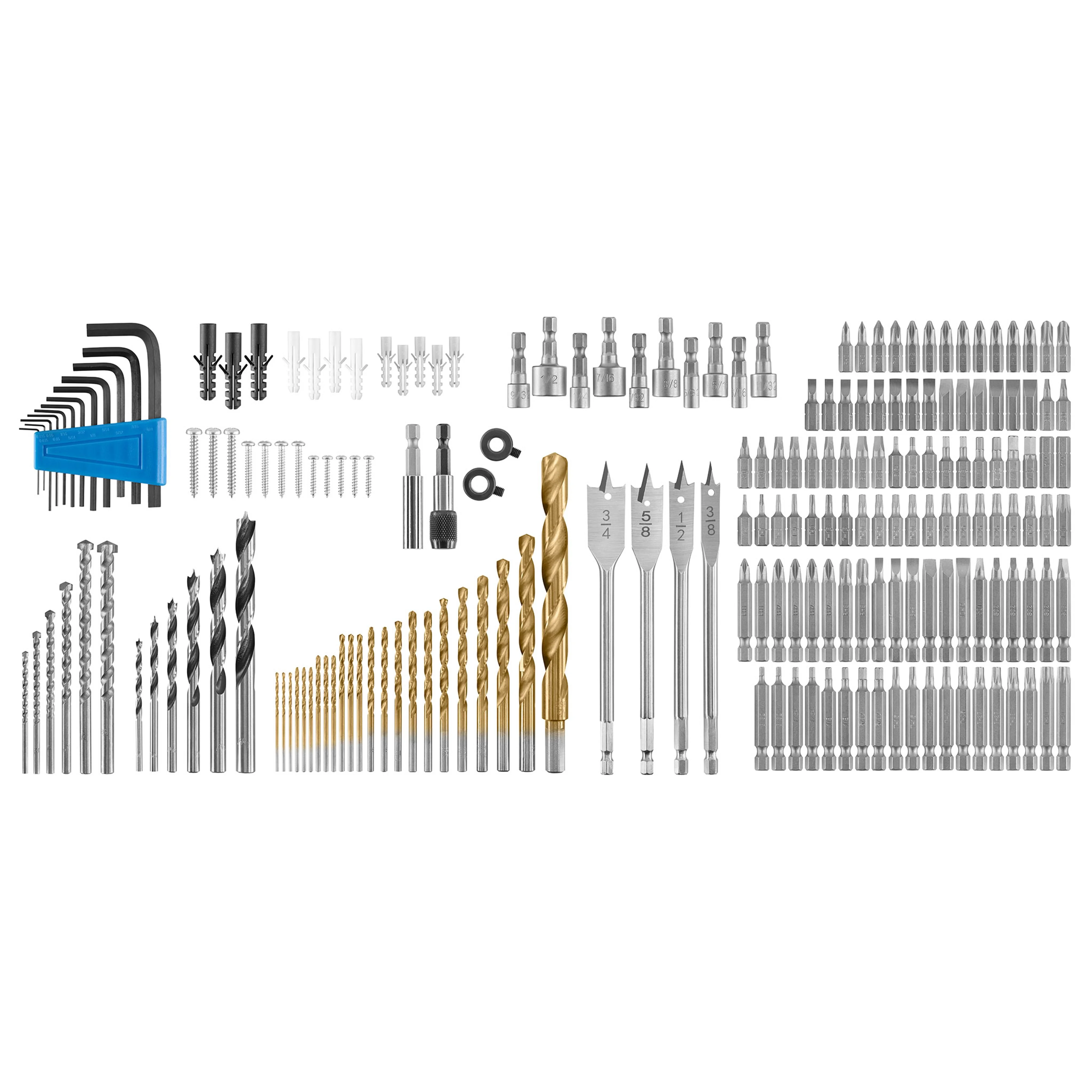 HART 200-Piece Assorted Drill and Drive Bit Set with Storage Case - Cheap Fitting