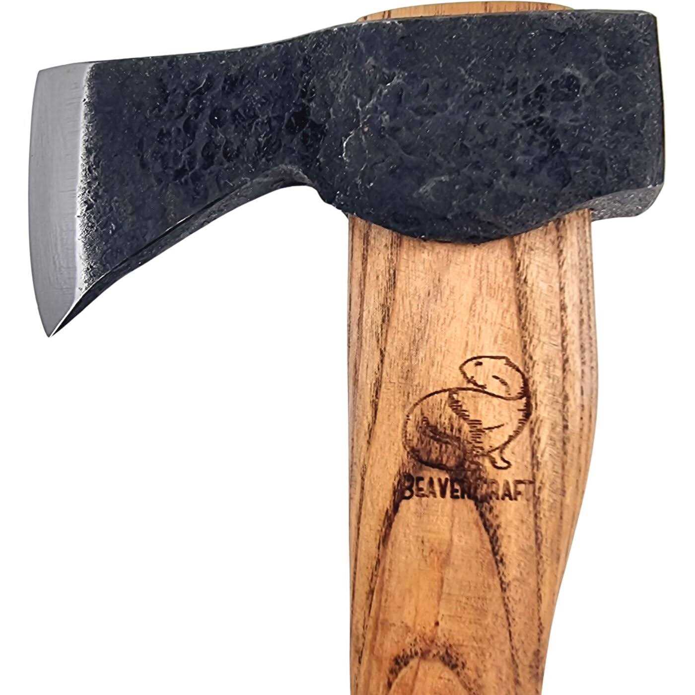 Beavercraft Small Carving Axe with Leather Sheath - Cheap Fitting