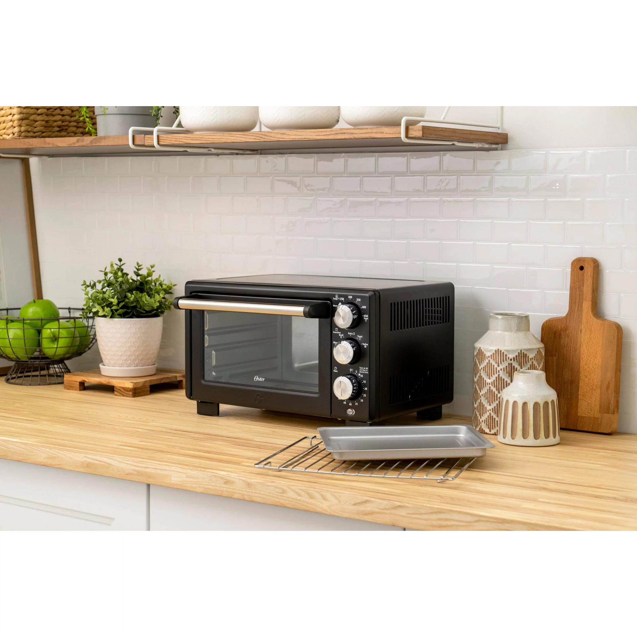 Countertop Convection and 4-Slice Toaster Oven – Matte Black - Cheap Fitting