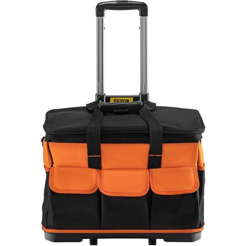 VEVOR Rolling Tool Bag 20-inch 17 Pockets Bag with Two 2.56in Wheels Oxford Fabric Material with Telescoping Handle GJBGLGJDYC203USVCV0 - Cheap Fitting