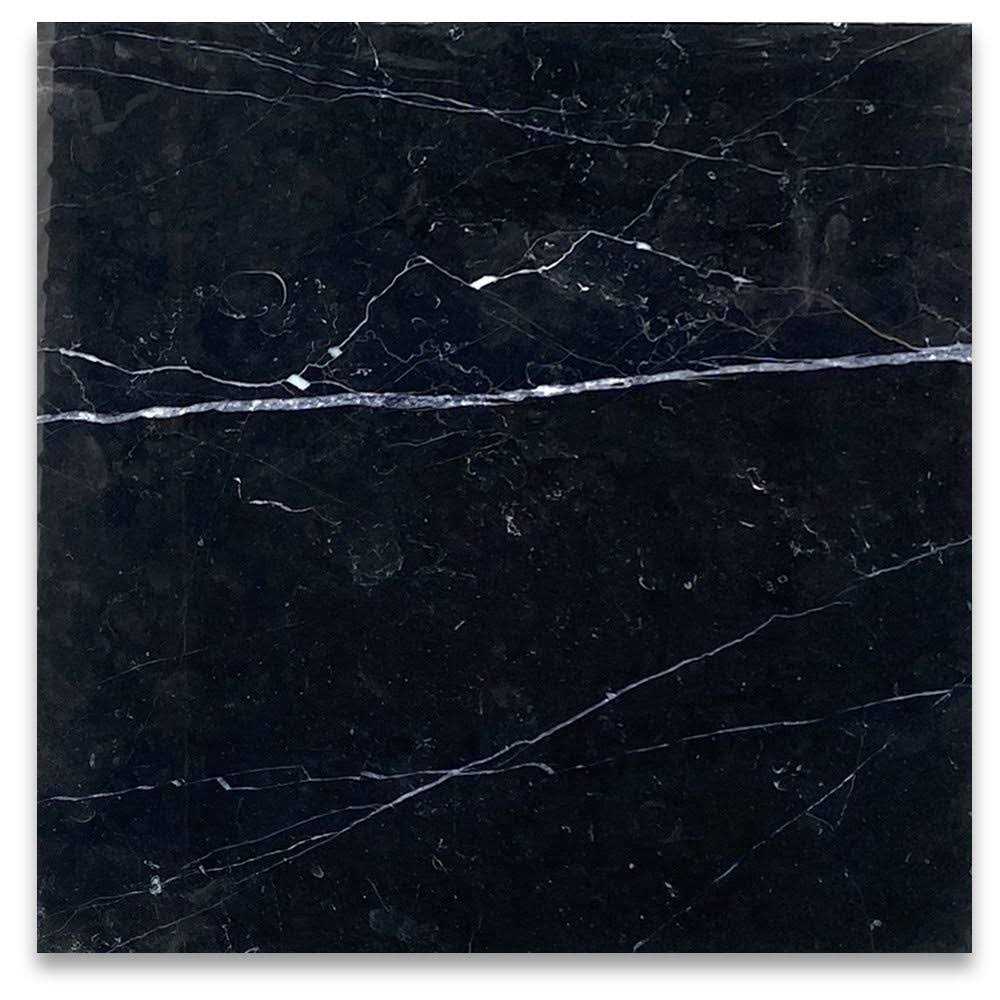 Nero Marquina Black Marble Tile Honed - Cheap Fitting