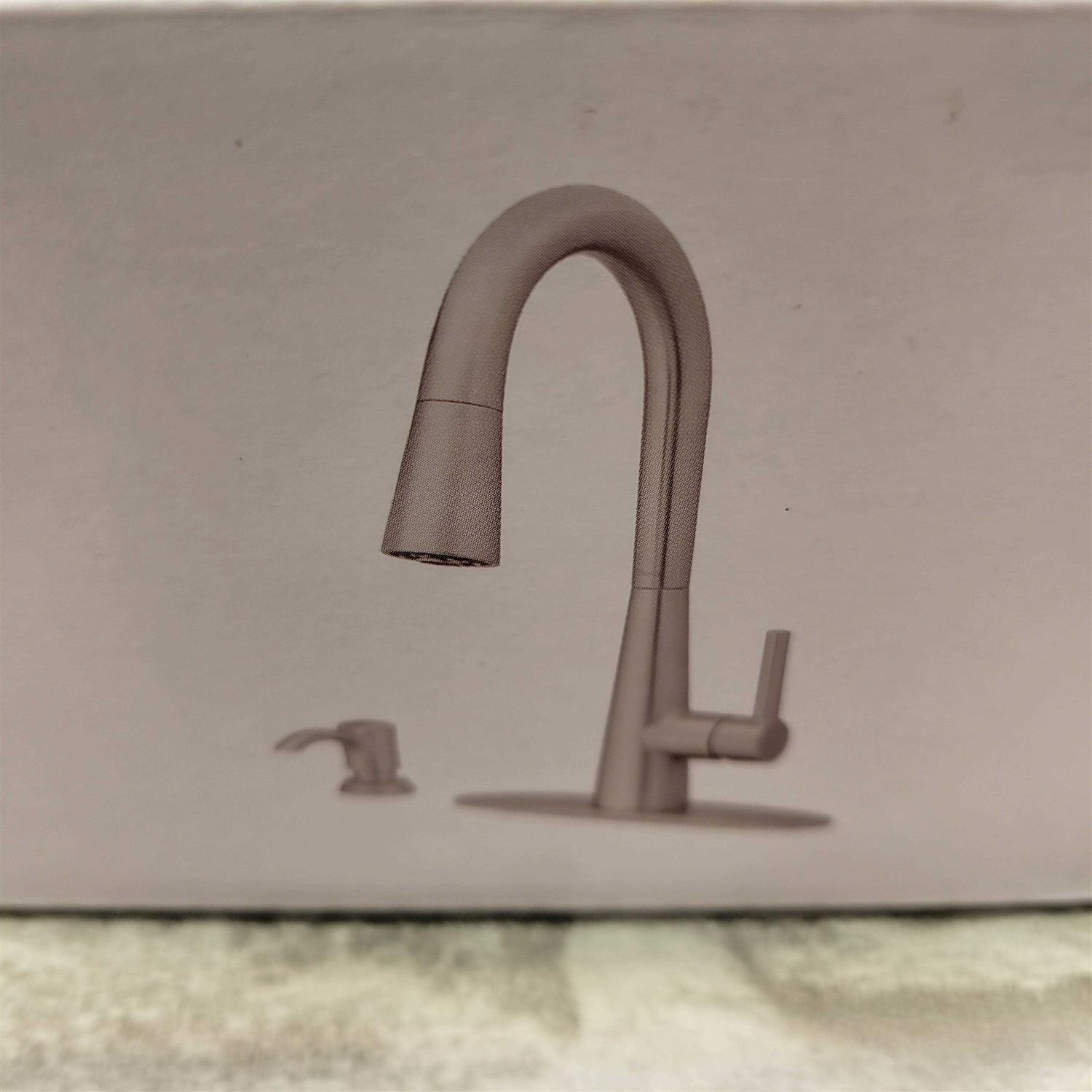 Pfister Barulli Single Handle Pull Down Kitchen Faucet in Spot Defense Stainless Steel - Cheap Fitting