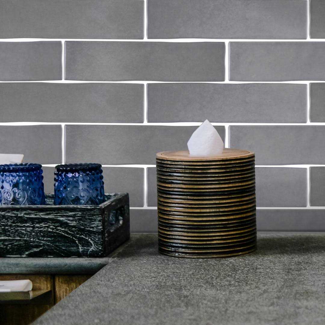 MOLOVO Kezma 2.95 in. x 11.81 in. Polished Ceramic Subway Wall Tile - Cheap Fitting