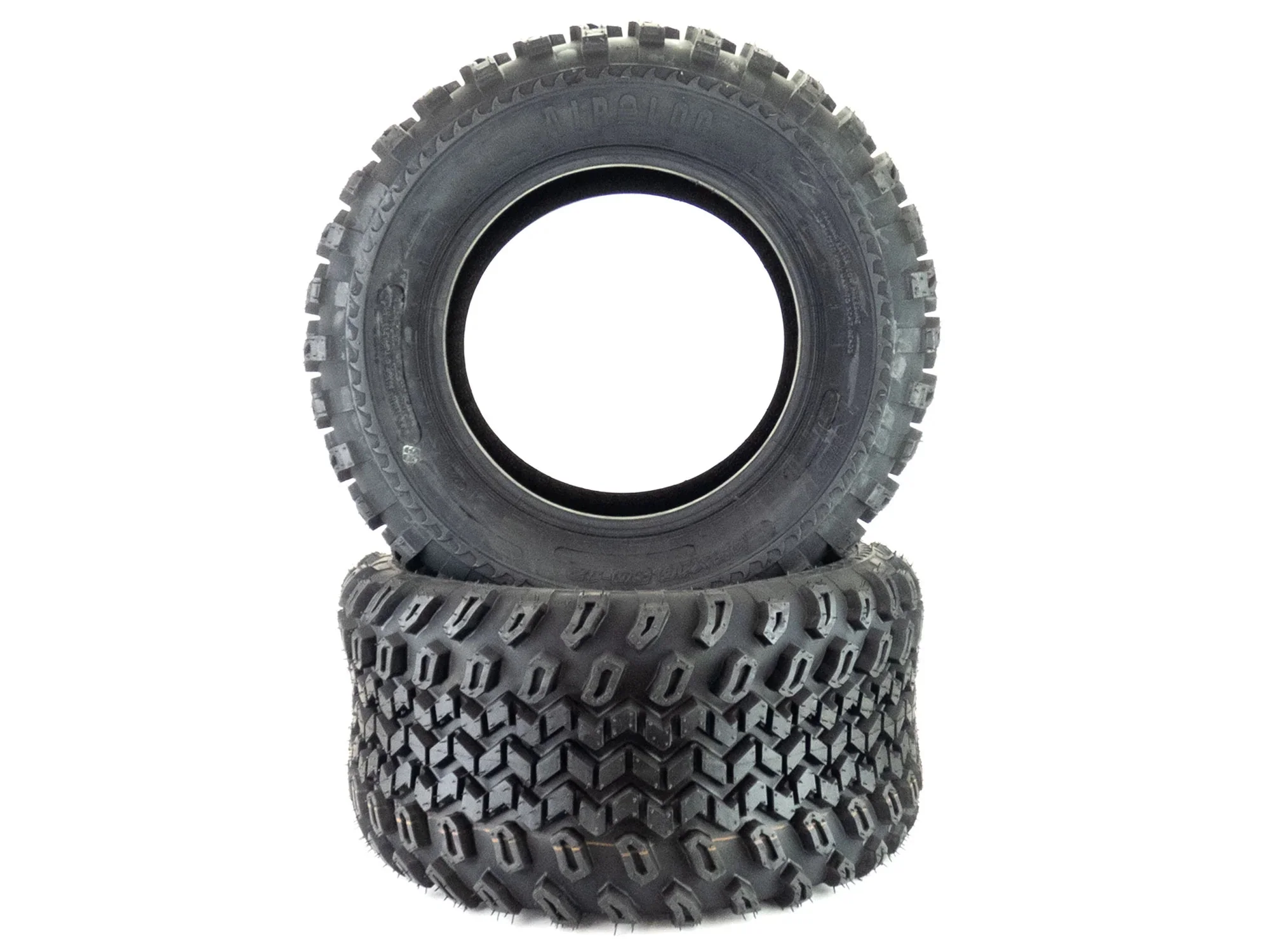 (2) 23x10.50-12 6-Ply All Terrain Tubeless Lawn Mower Tires - Cheap Fitting