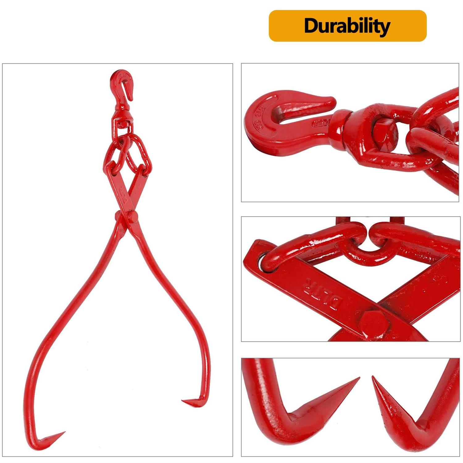 Toriexon 2 Claw Log Grapple for Logging Tongs Eagle Claws Design Log Lifting Tongs Log Grabs - Cheap Fitting