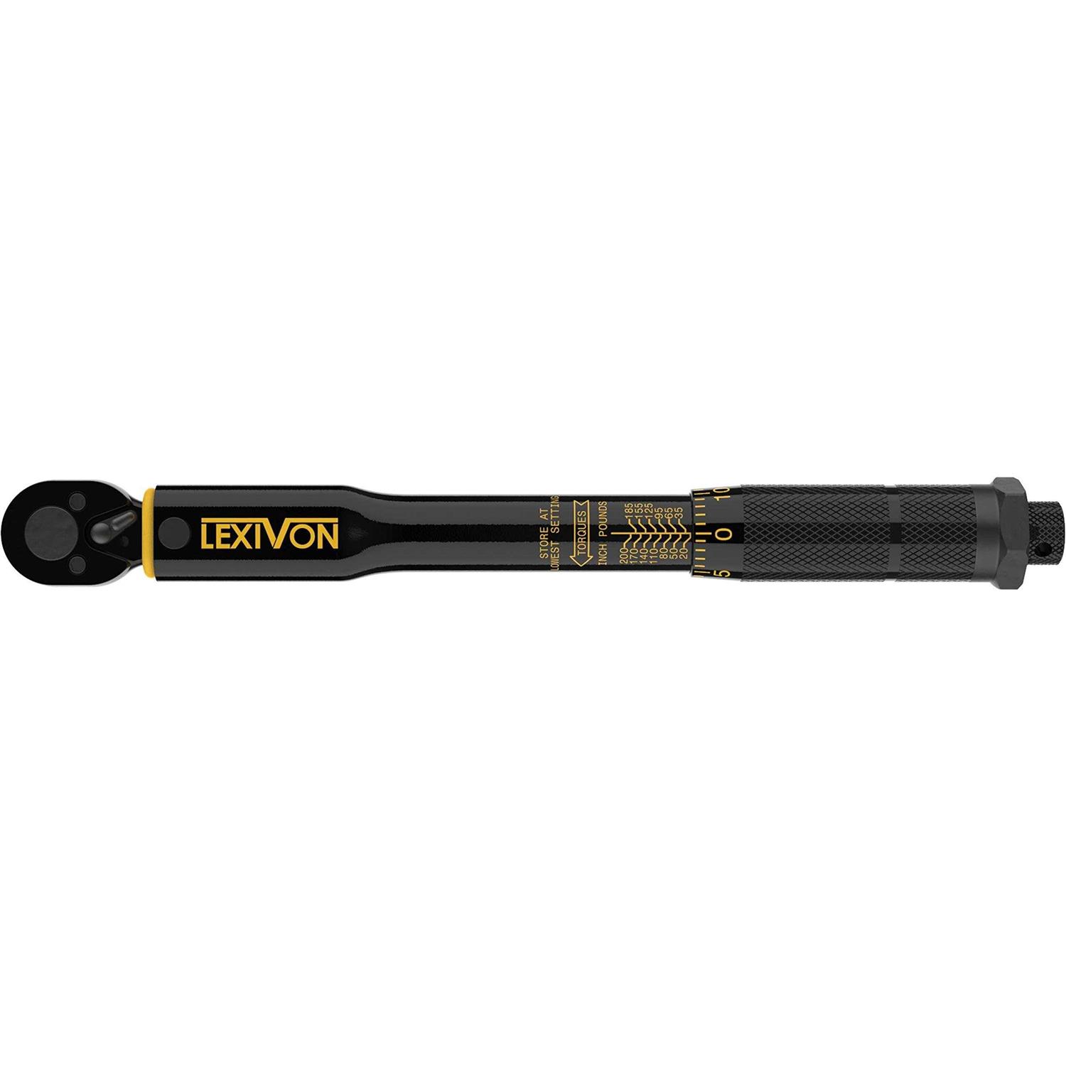 LEXIVON Inch Pound Torque Wrench 1/4-Inch Drive - Cheap Fitting