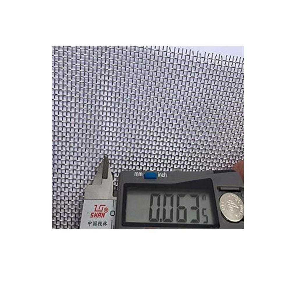 2 Pack Stainless Steel Woven Wire Mesh Metal Mesh Sheet Metal Security Screen Cabinets Mesh Sheet Window Screen Mesh Stainless Steel Fine Filter - Cheap Fitting