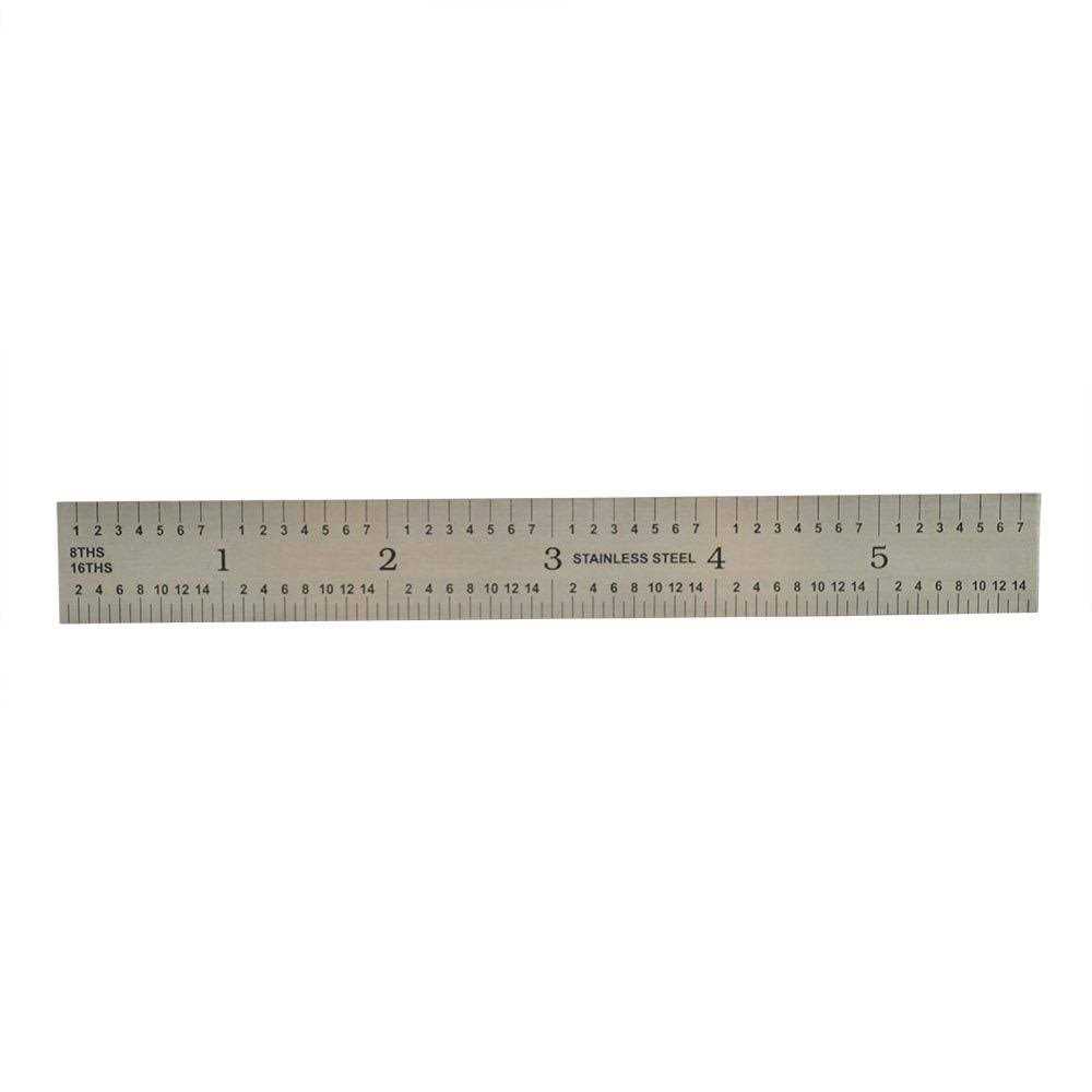Big Horn 19590 6-Inch Precision 4R Rigid Stainless-Steel Ruler - Cheap Fitting