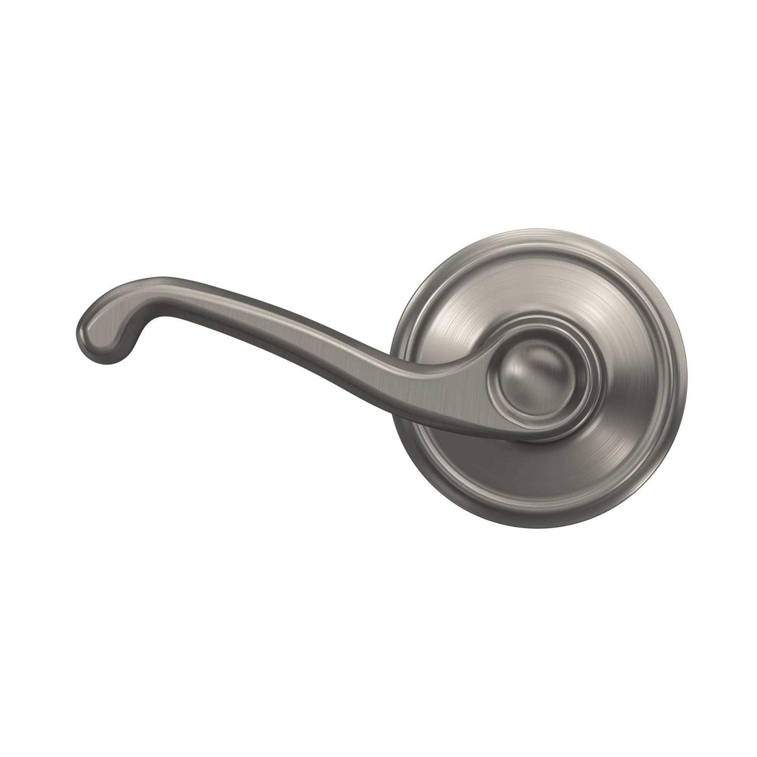 Schlage Flair Passage Lever Satin Nickel F10FLA619 - Cheap Fitting