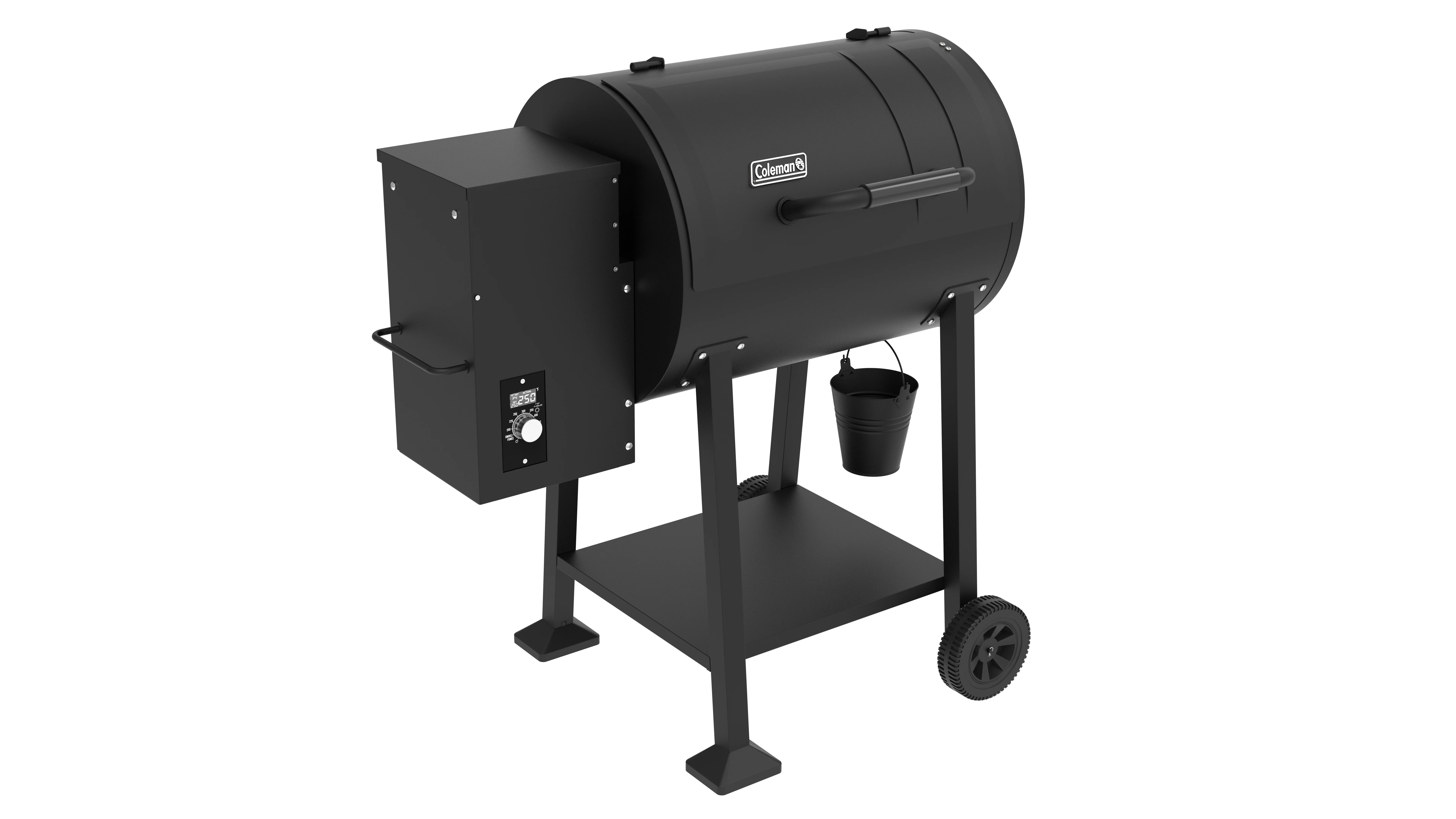Coleman Cookout Wood Pellet Grill and Smoker with 690 Square Inches Total Cooking Area, Heavy Duty  Outdoor BBQ Grill, Black - Cheap Fitting
