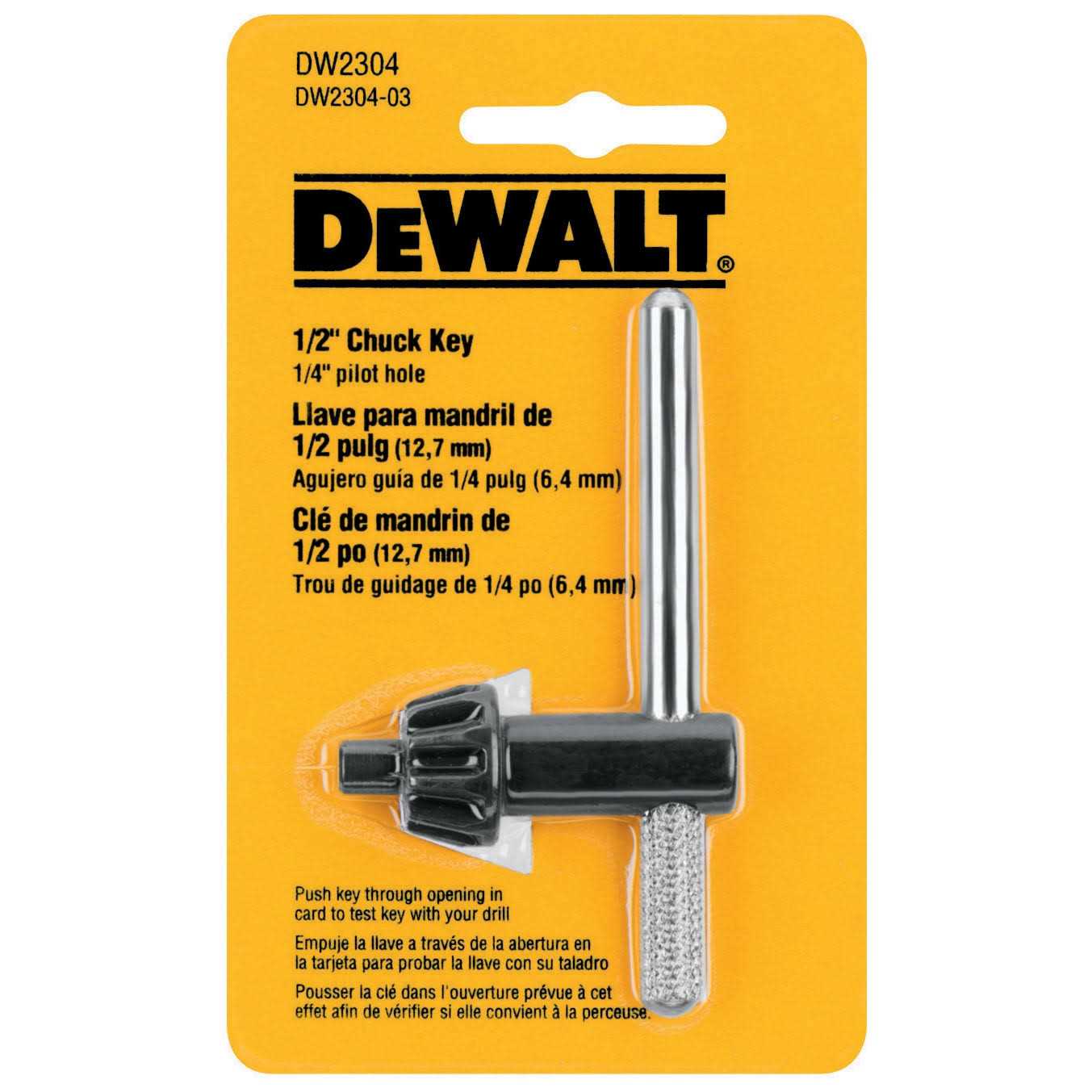 Dewalt DW2304 1/2 Chuck Key - Cheap Fitting