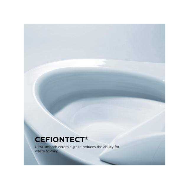 Toto Drake II Two-Piece Elongated 1.28 GPF Universal Height Toilet with CeFiONtect and Right-Hand Trip Lever CST454CEFRG#01 - Cheap Fitting