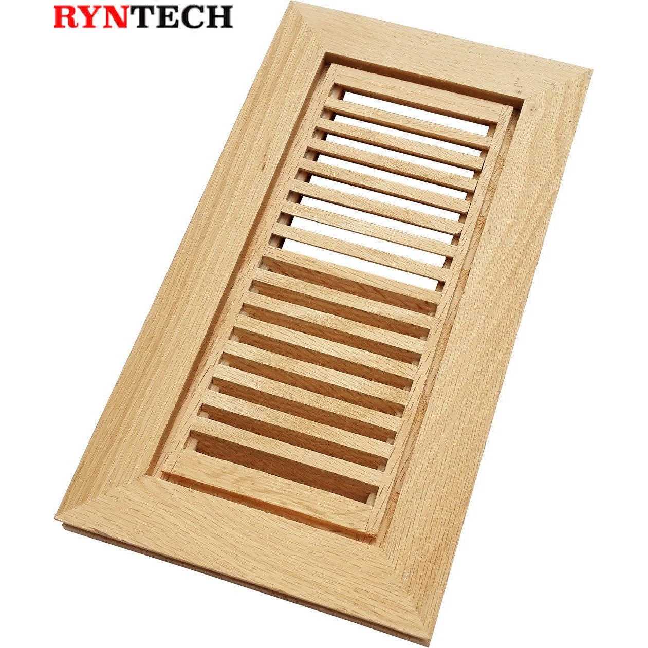 Homewell Oak Wood Floor Register Flush Mount Vent - Cheap Fitting