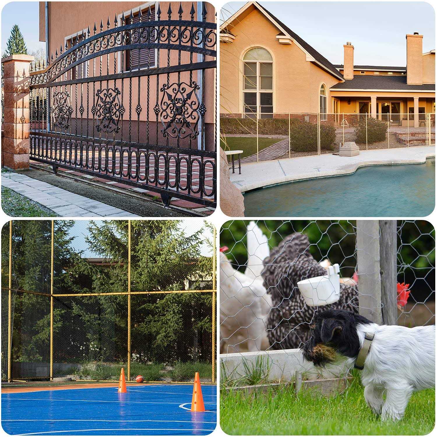 Cisvio x50ft Privacy Screen Fence 90% Blockage Heavy Duty Protective Covering Mesh Fencing for Outdoor Patio Lawn Garden Balcony - Cheap Fitting