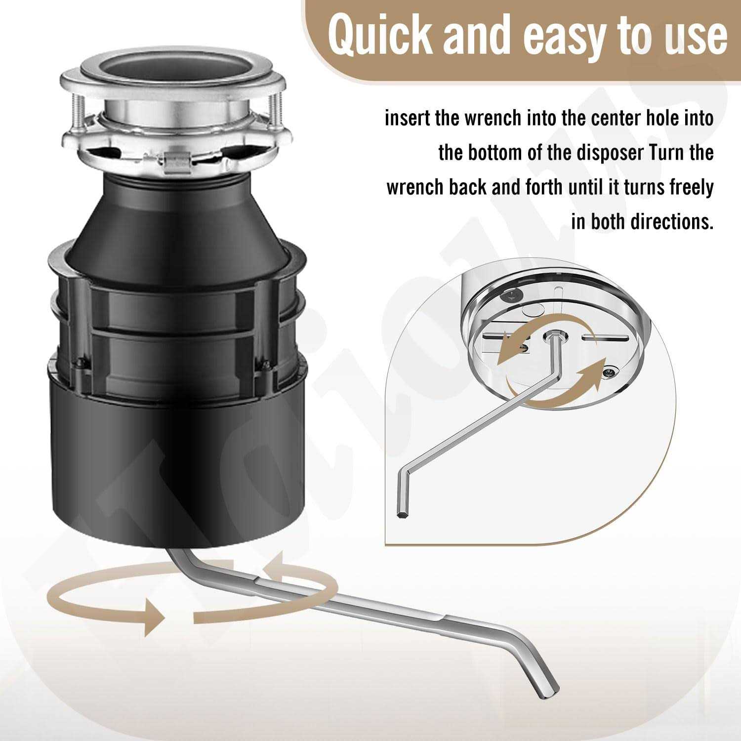 Garbage Disposal Wrench - Cheap Fitting