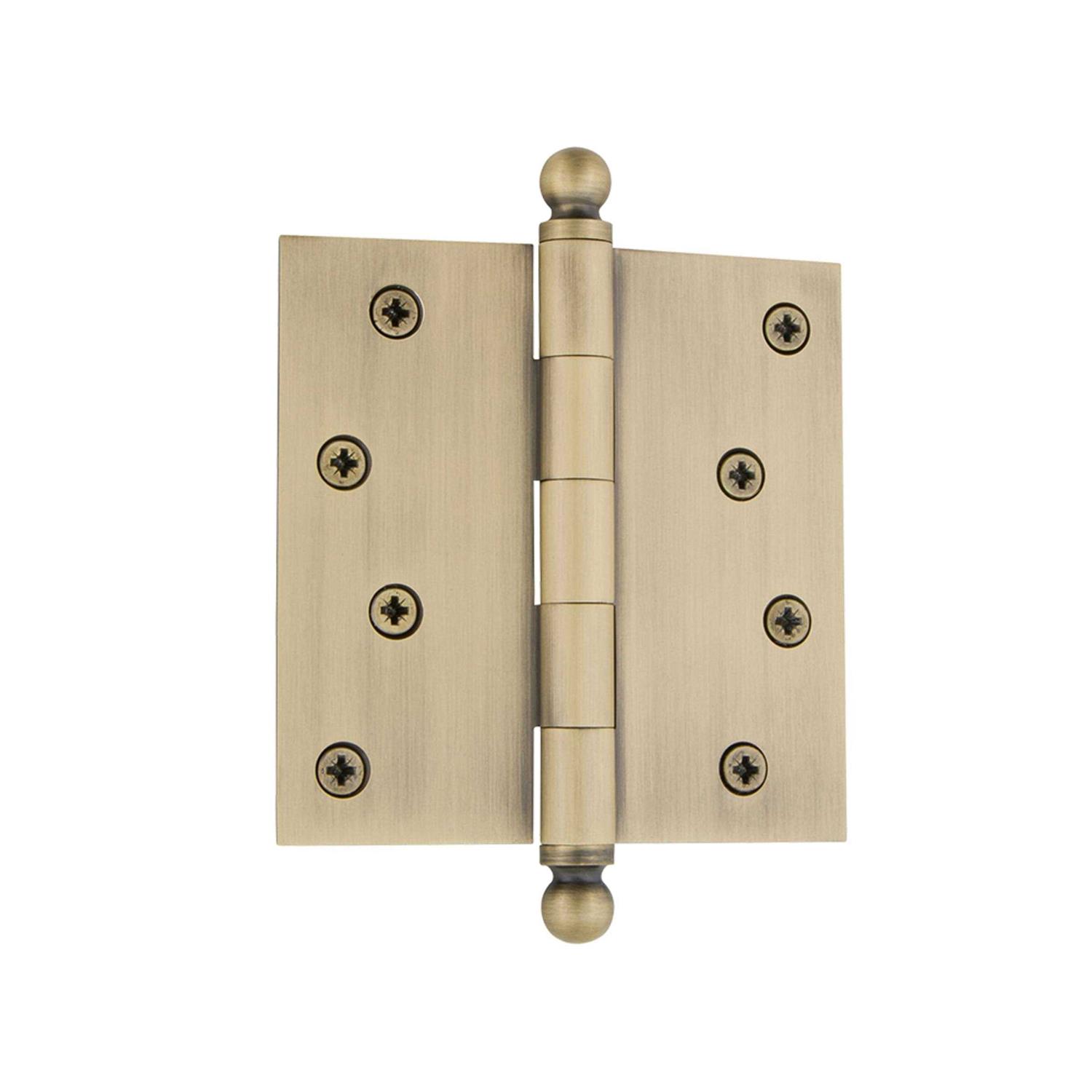 Nostalgic Warehouse 4 Ball Tip Residential Square Corners Door Hinge - Cheap Fitting