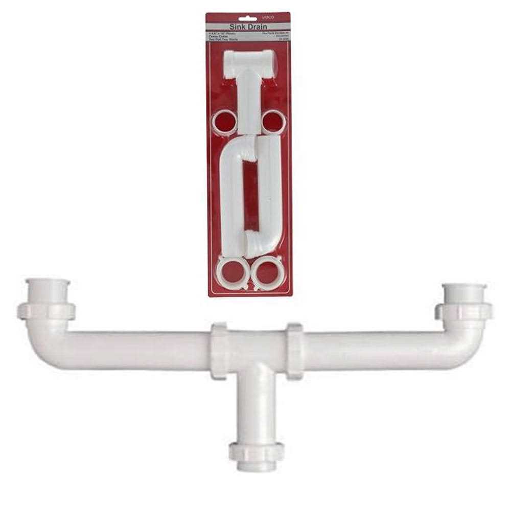 1.5 inch White Polypro Slip-Joint Sink Drain Center Outlet Waste Anti Clog - Cheap Fitting
