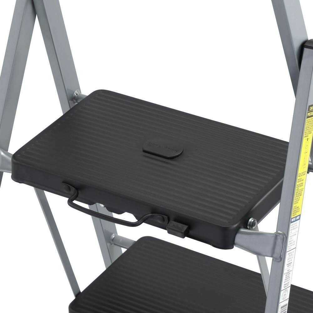 4-Step Steel Skinny Mini Step Stool Ladder with Project Tray - Cheap Fitting