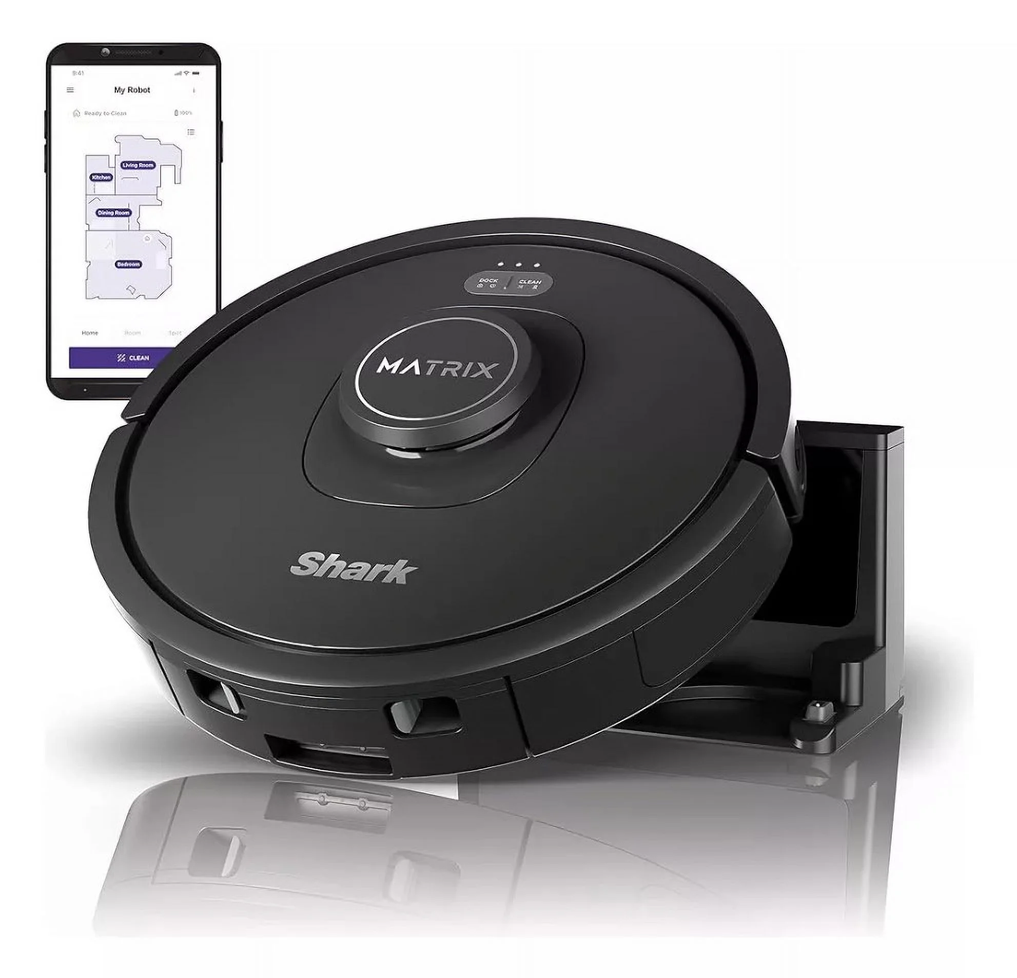 Restored Shark R-RV2310 Matrix Robot Vacuum for Carpets and Hardfloors with Self-Cleaning Brushroll and Precision Mapping - Certified Refurbished - Cheap Fitting
