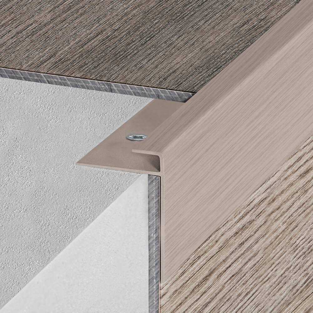 Schluter Systems Schluter Vinpro-Step-R Aluminum Brushed VPSTRL - Cheap Fitting