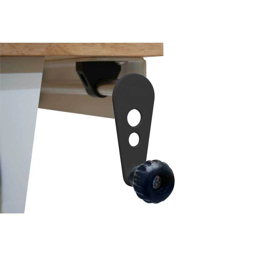 Husky 72 in. 2-Drawers Adjustable Height Work Table in White - Cheap Fitting