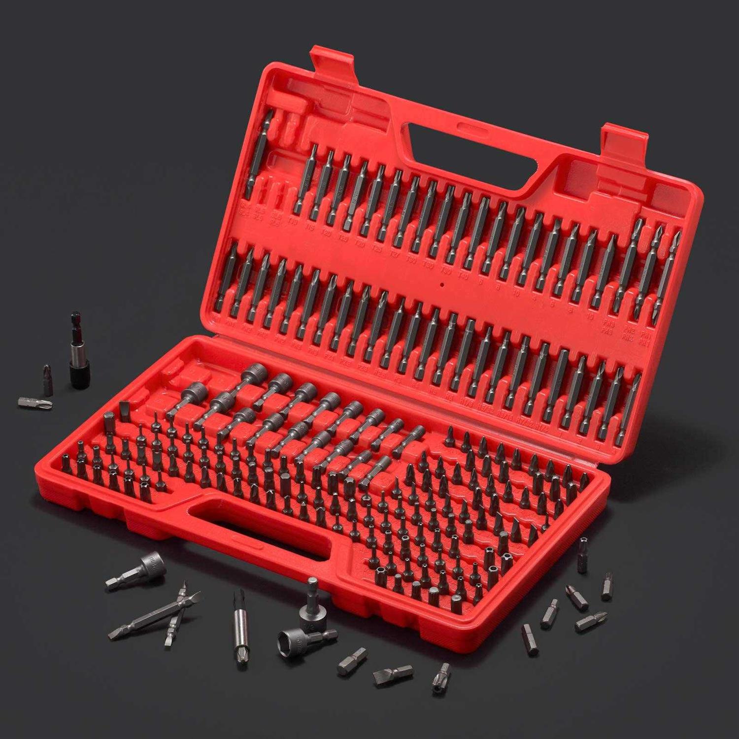 Arucmin 214-piece Screwdriver Bit Set S2 Steel Drill Bit Set Power Bit Set with Security Bits - Cheap Fitting
