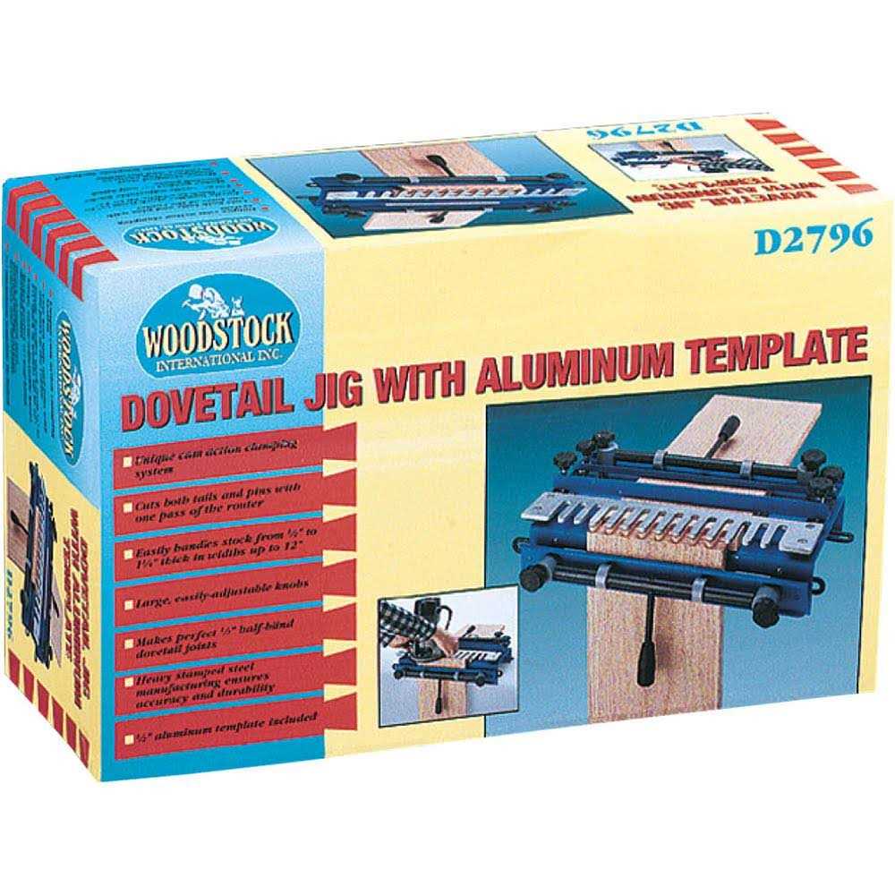 Woodstock D2796 12 Dovetail Jig with Aluminum Template - Cheap Fitting