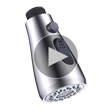 Pull Down Kitchen Faucet Sprayer Head Replacement Part Pull Out Sink Sprayer Replacement Nozzle - Cheap Fitting