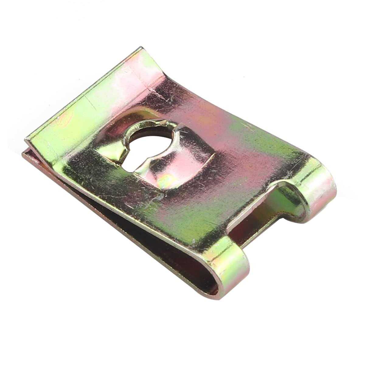 IQIHUI 110pcs Automotive U Nut Clips #6/8/10/12 4 Sizes Universal Car U-Clips Fasteners Assortment Kit Replacement Bumper Dash Door Panel Interior - Cheap Fitting