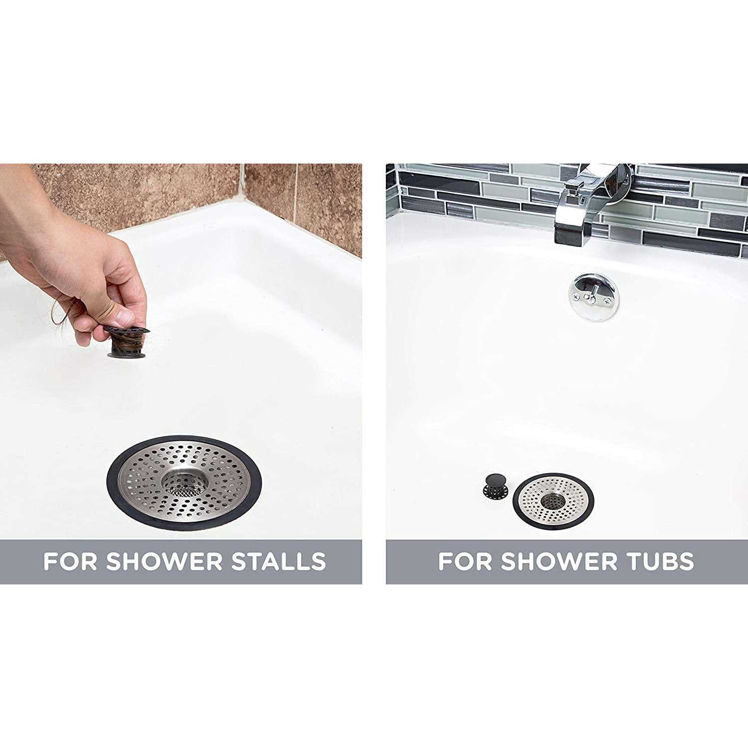 ShowerShroom SHSULT755 Ultra Revolutionary Shower Hair Catcher Drain Protector - Cheap Fitting