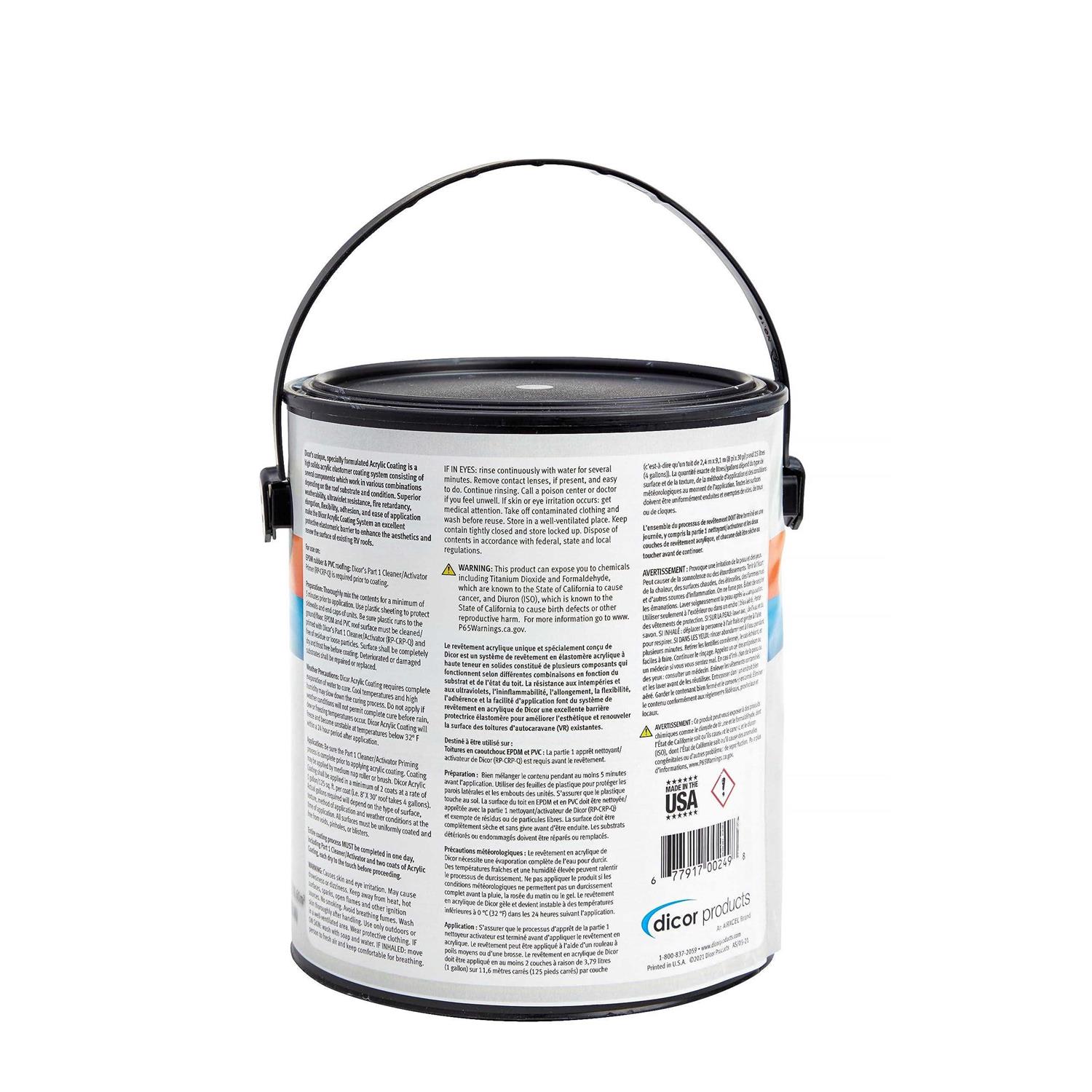 Dicor RP-CRC-1 EPDM Rubber Roof Acrylic Coating - Cheap Fitting