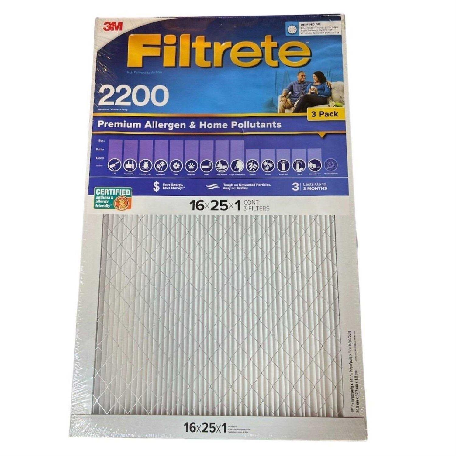 Filtrete Elite Allergen Filter MPR 2200 - Cheap Fitting