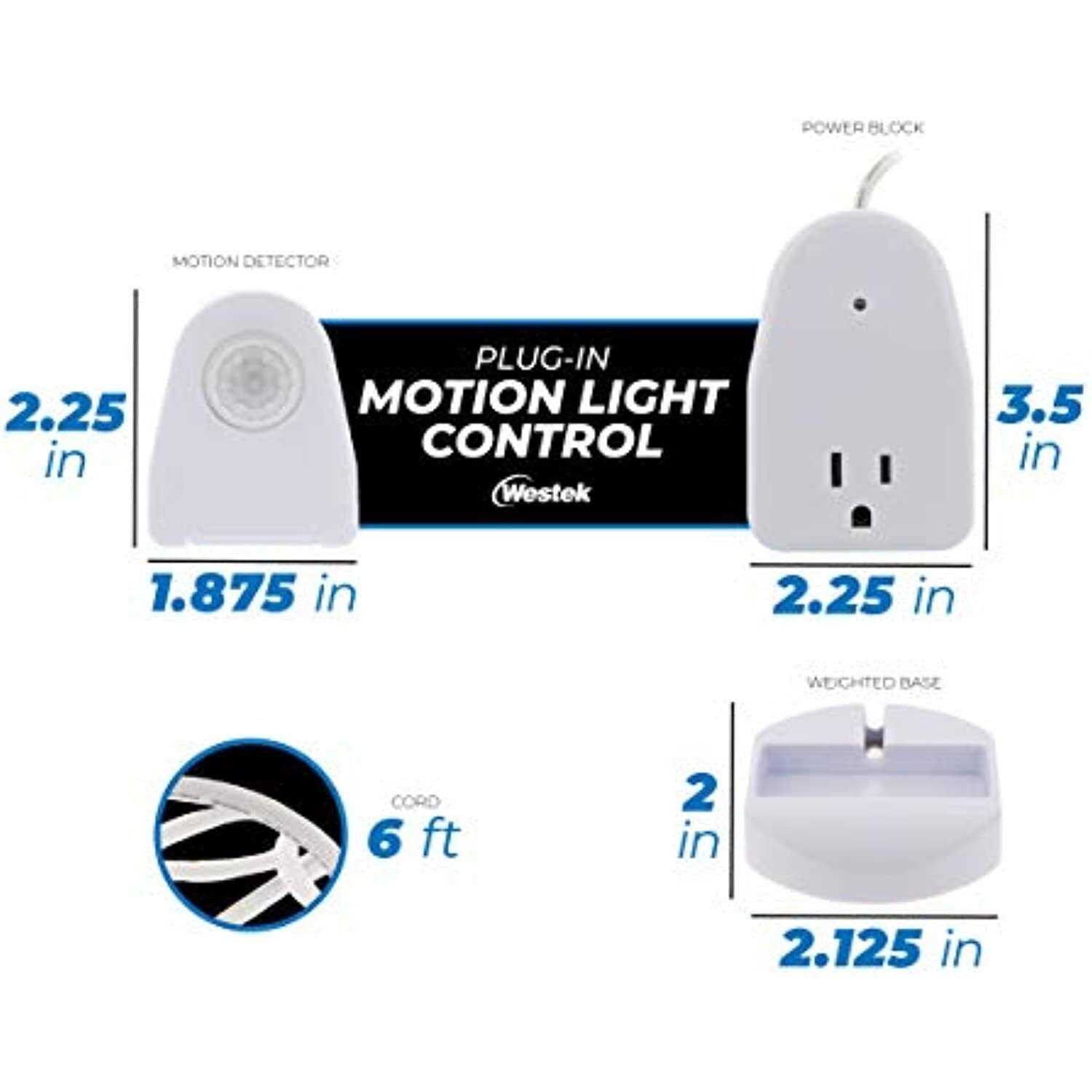 Westek Indoor Plug-In Motion Activated Light Control - Cheap Fitting