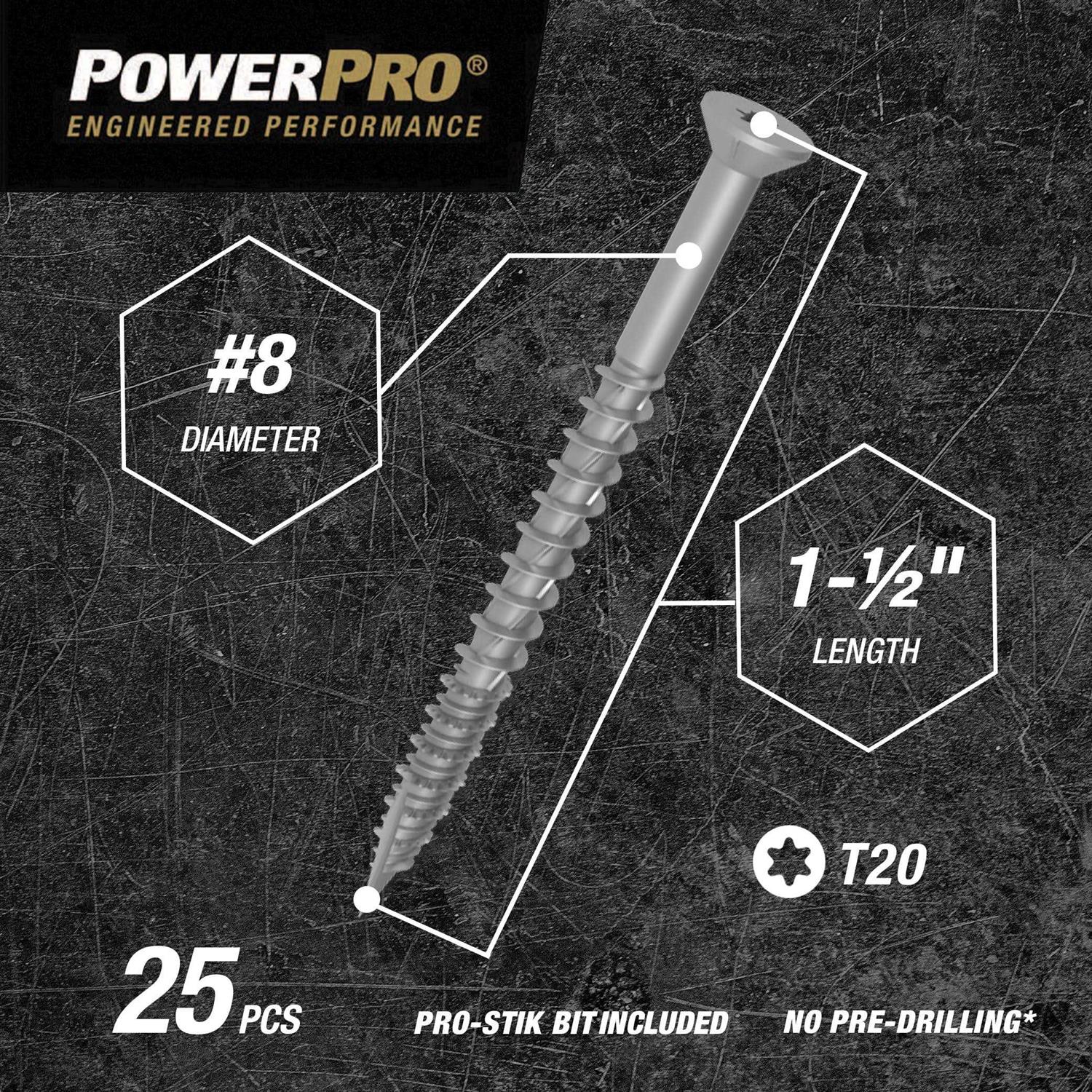 Hillman Multi-Material Screw PowerPro One Flat Head - Cheap Fitting