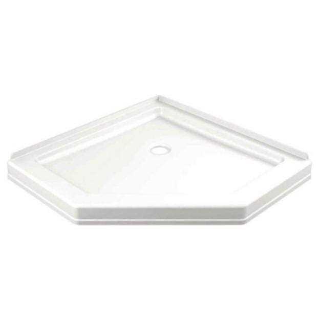 Delta 38-1/4 in. W x 38-1/4 in. L White Shower Base - Cheap Fitting