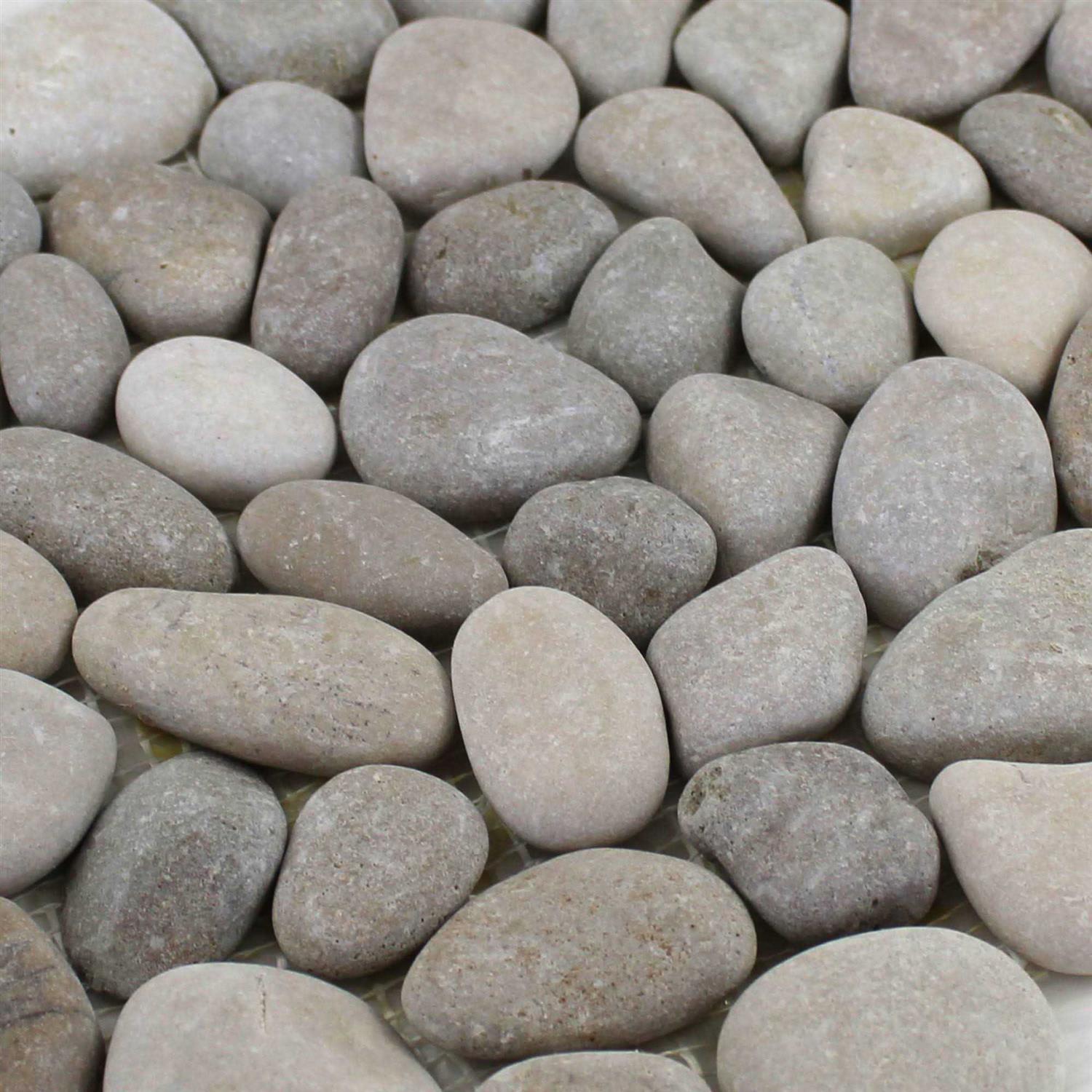 Rain Forest 12 in. x 12 in. x Natural Pebble Wall Tile - Cheap Fitting