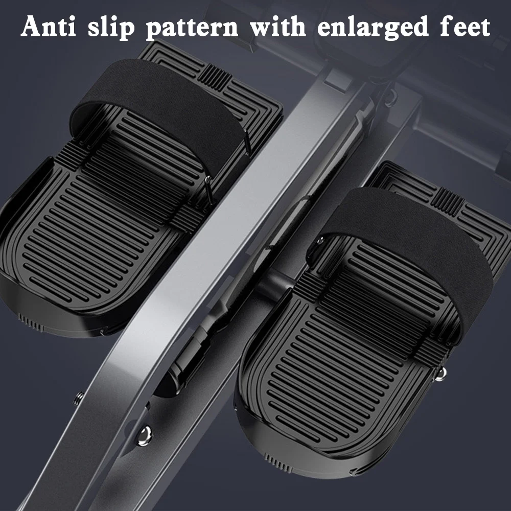 Folding Mute Single Bar Rowing Machine Rower Exercise for Home Cardio Workouts - Cheap Fitting