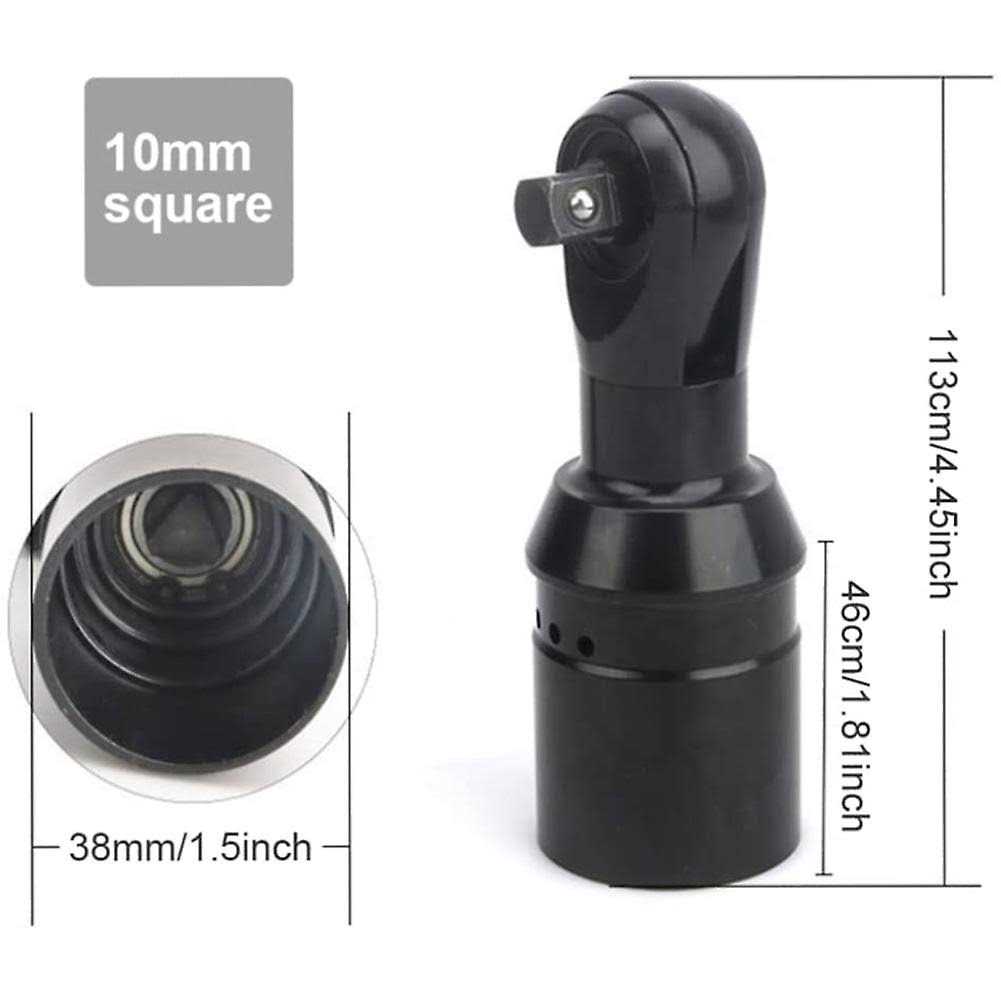 Unbrand Ratchet Wrench Head 3/8 Inch Square Drive 10mm Heavy Duty for Electric Cordless - Cheap Fitting