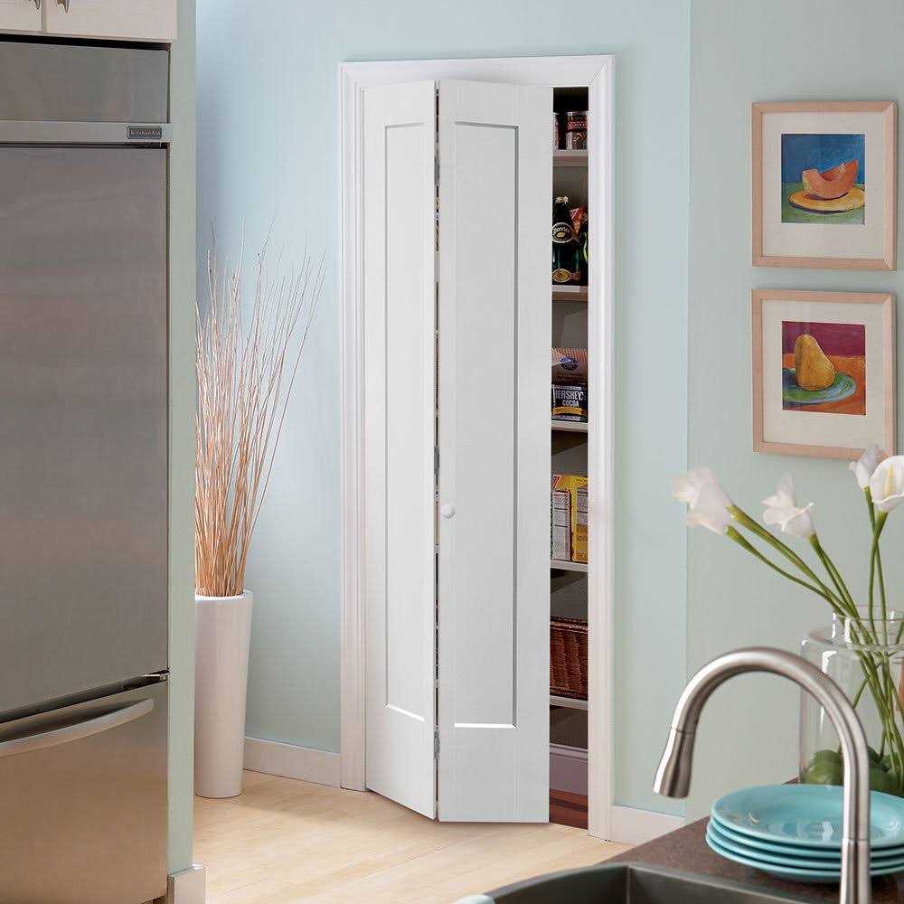 Paneled Manufactured Wood Primed Lincoln Park Interior Bi-fold Door Masonite - Cheap Fitting