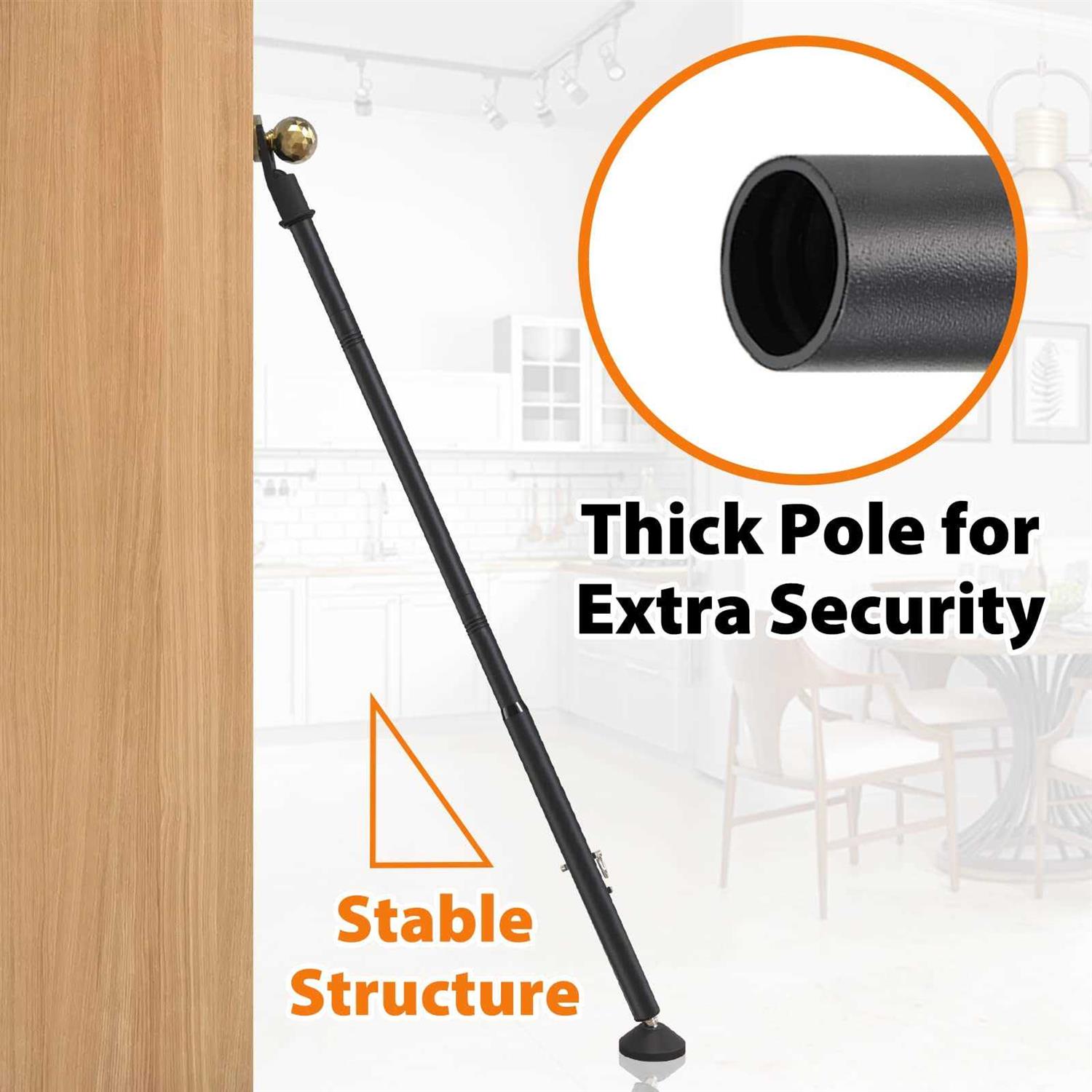 Aeaskiey Door Security Bar Door Stoppers Barricade Safety Stick For Sliding Glass Patio Door - Cheap Fitting