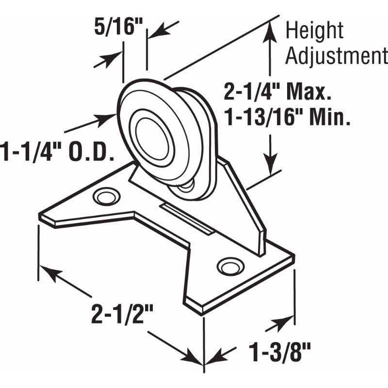 Prime-Line Pocket Door Roller Assembly - Cheap Fitting