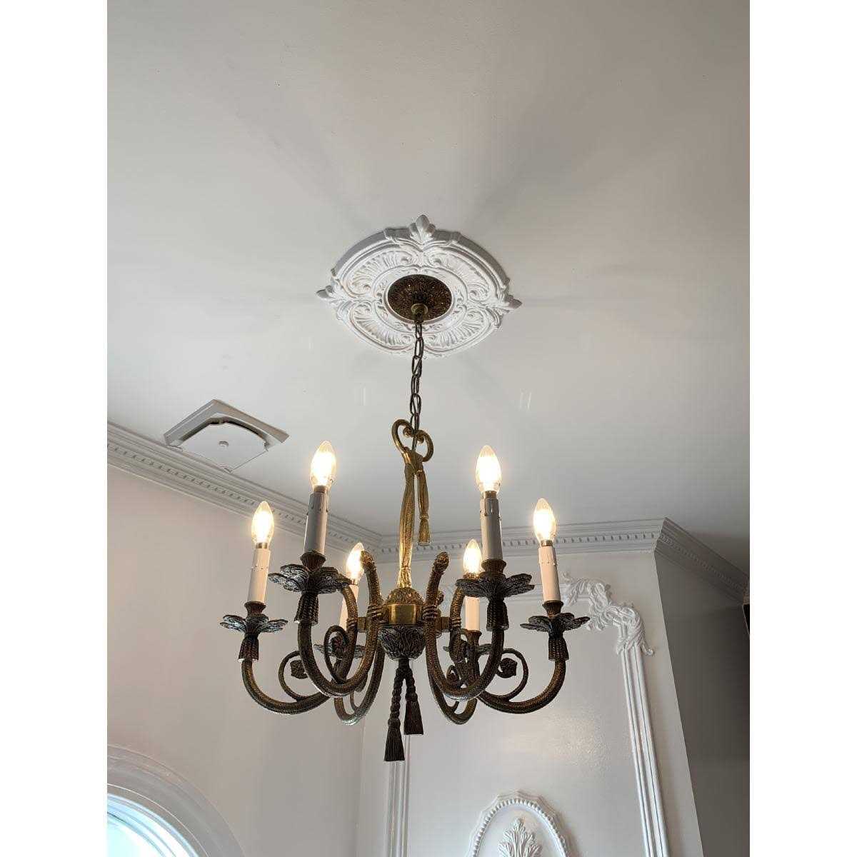 Ekena Millwork 3 1/2ID x 1P Attica Thermoformed PVC Ceiling Medallion - Cheap Fitting