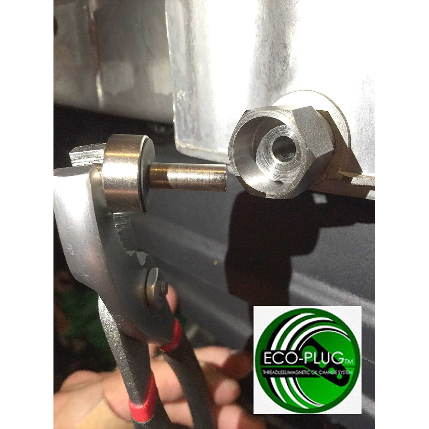 Eco-Plug Oil Drain Plug for Damaged Aluminum Oil Pan Tapered Thread Size 12mm-16mm Thread Diameter 3/4 Short Thread Non-Recessed Drain Hole - Cheap Fitting