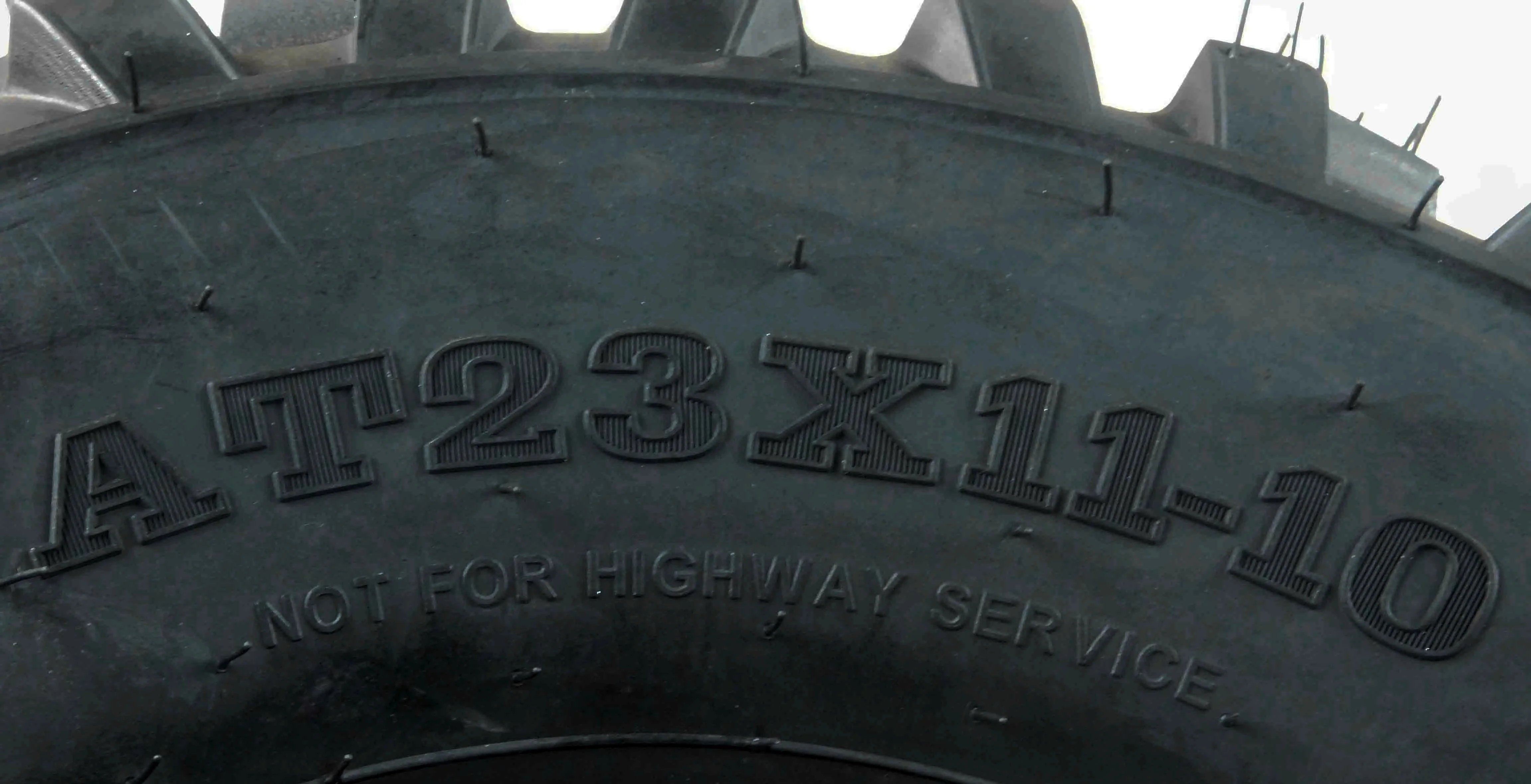 MASSFX 23x11-10 6 Ply Golf Cart Tire 23x11x10 & Black Wheel Kit A238 10x7 4/101.6 - Cheap Fitting