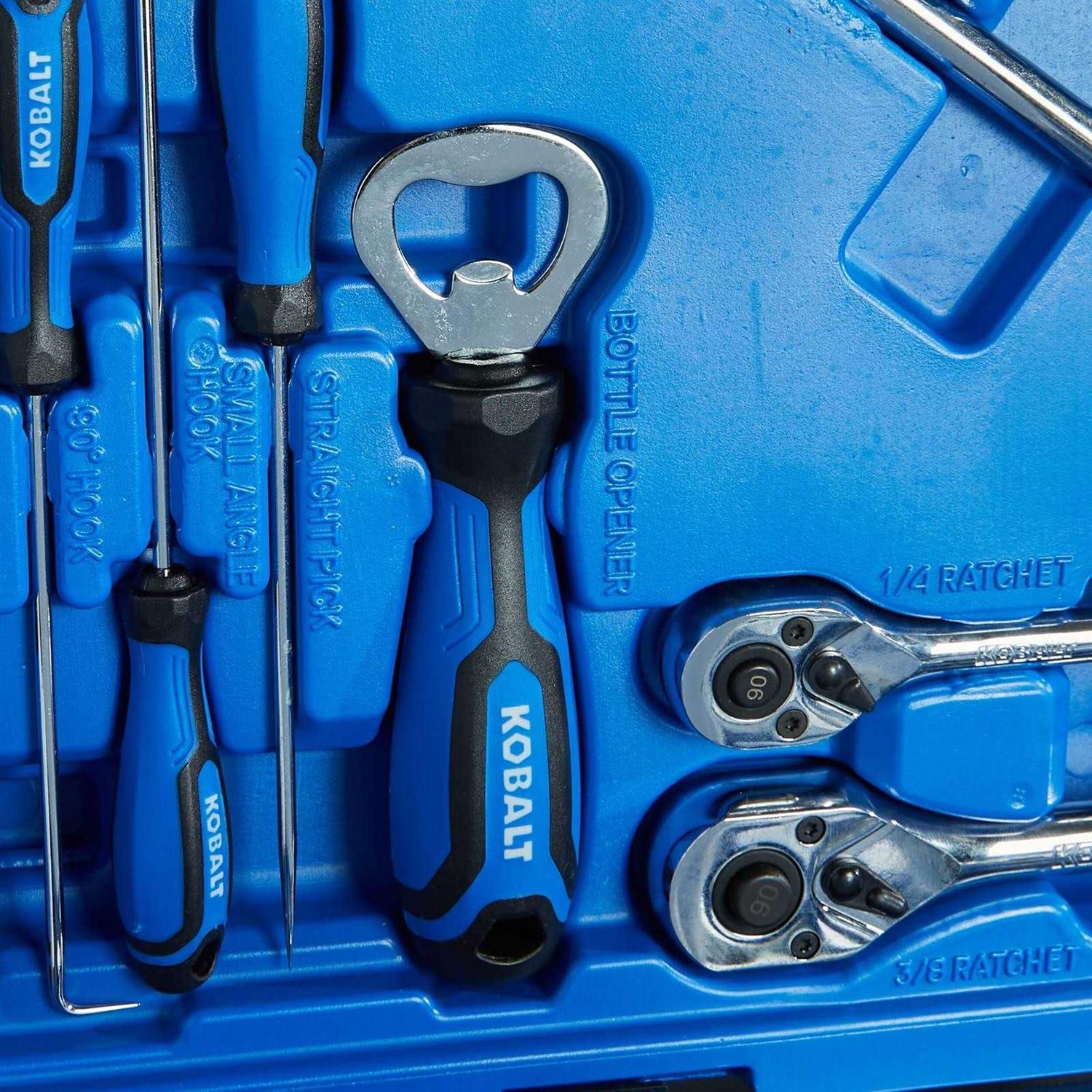 Kobalt 100-Piece Household Tool Set with Hard Case 89998 - Cheap Fitting