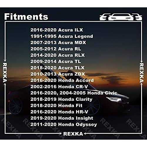 Rexka Front Lower Fender Rocker Molding Retainer Clip Fastener 91504-sp1-003 for Honda Acura Accord Civic Clarity Cr-v Fit Hr-v Insight - Cheap Fitting