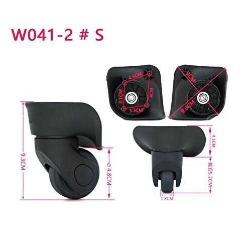 Suitcase Wheels 1 Pair Luggage Wheels Suitcase Replacement Wheels for Luggage Suitcase Trolley - Cheap Fitting