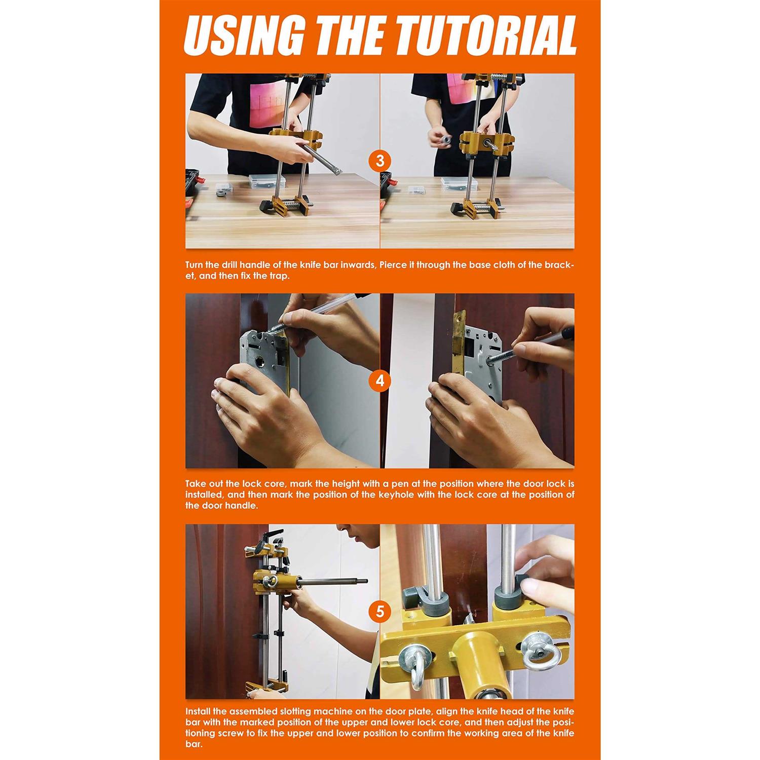 Luckyway Door Lock Hole Opener Kit - Cheap Fitting