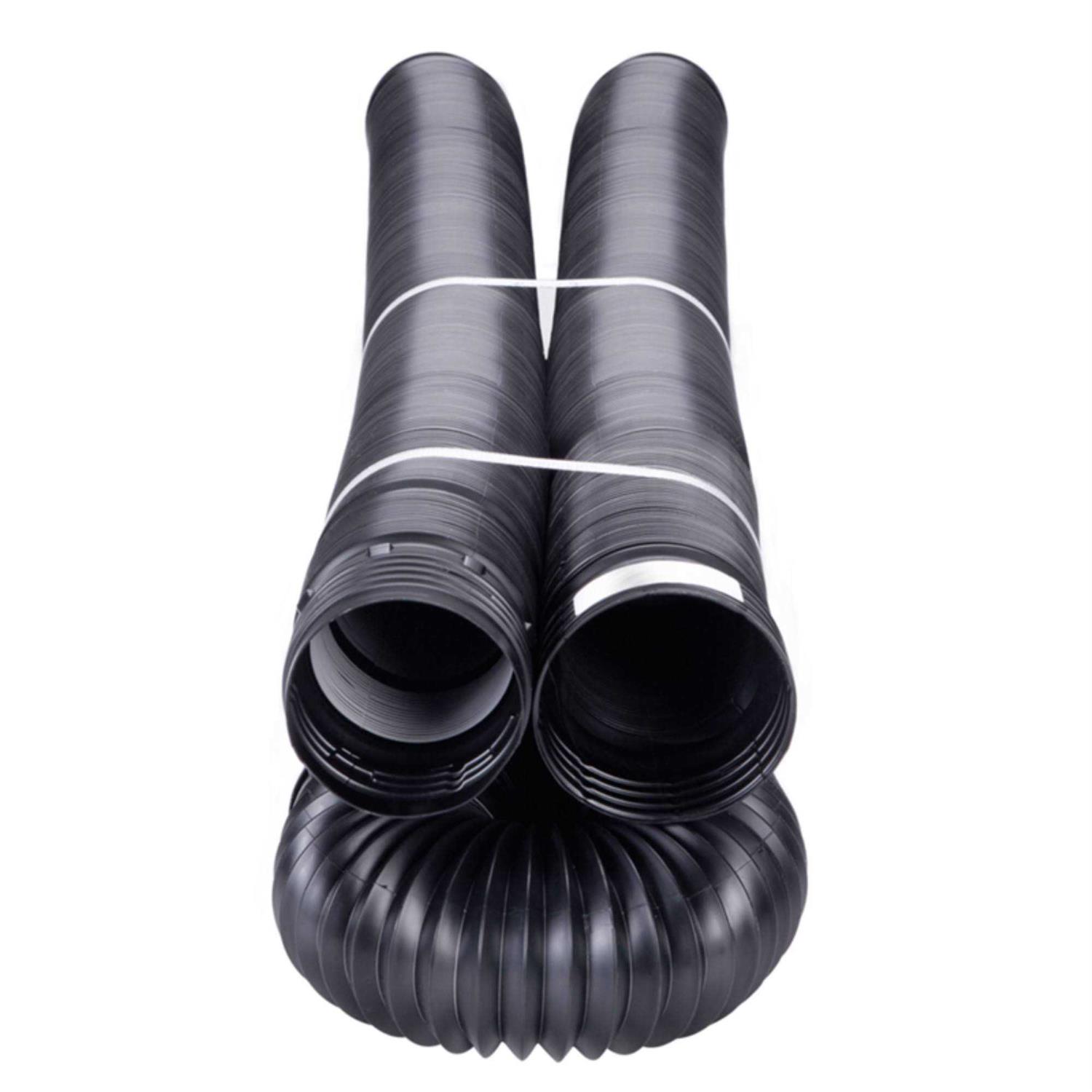 Flex-Drain 4 in. D x 50 ft. L Polypropylene Drain Pipe - Cheap Fitting