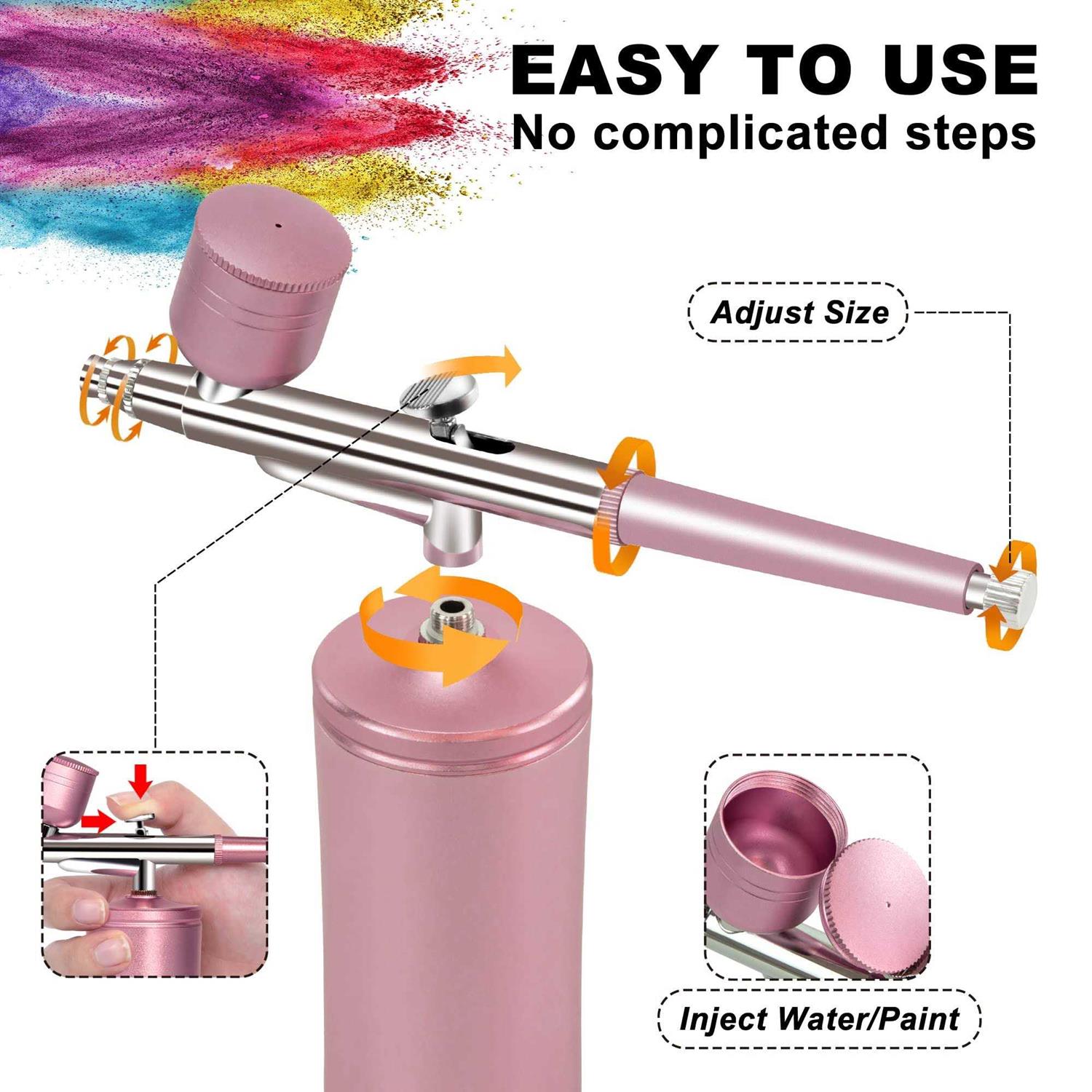 Airbrush-Kit Rechargeable Cordless Airbrush Compressor Auto Handheld Airbrush Gun - Cheap Fitting